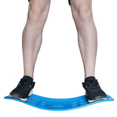 ABS Twisting Fitness Balance Board Simple Core Workout Yoga Training Abdominal Muscles Fitness (blue)