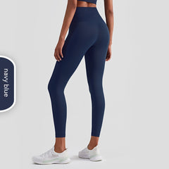 Women's Casual Solid Color High-Waist Yoga Pants