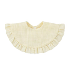 Soft Cotton Ruffle Bib For Infants And Toddlers