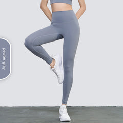 Women's Casual Solid Color High-Waist Yoga Pants