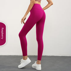 Women's Casual Solid Color High-Waist Yoga Pants