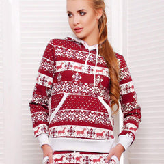 Hooded Long Sleeve Sweater for Women - Autumn Winter