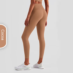 Women's Casual Solid Color High-Waist Yoga Pants