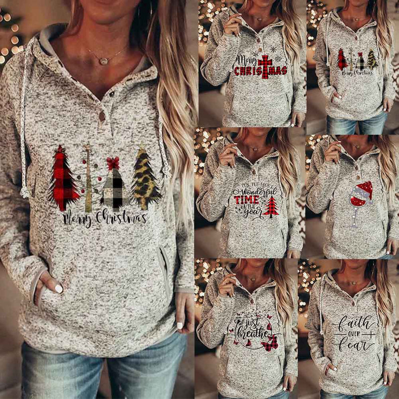 Christmas Printed Sweater for Women