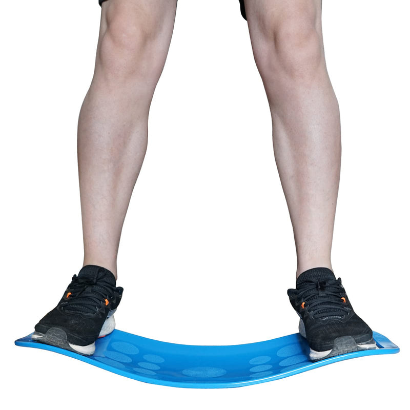ABS Twisting Fitness Balance Board Simple Core Workout Yoga Training Abdominal Muscles Fitness (blue)
